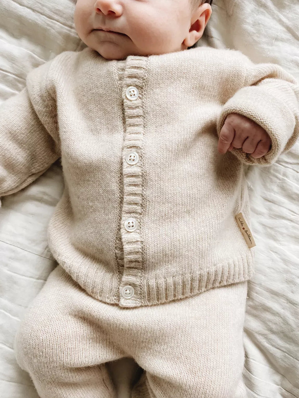 100% Wool Cardigan and Trousers Set