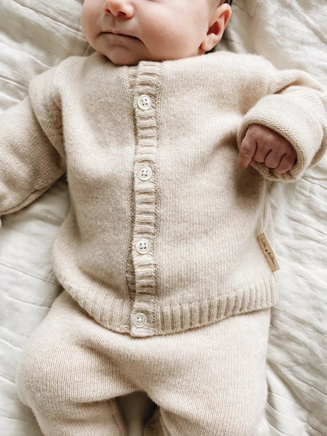 100% Wool Cardigan and Trousers Set