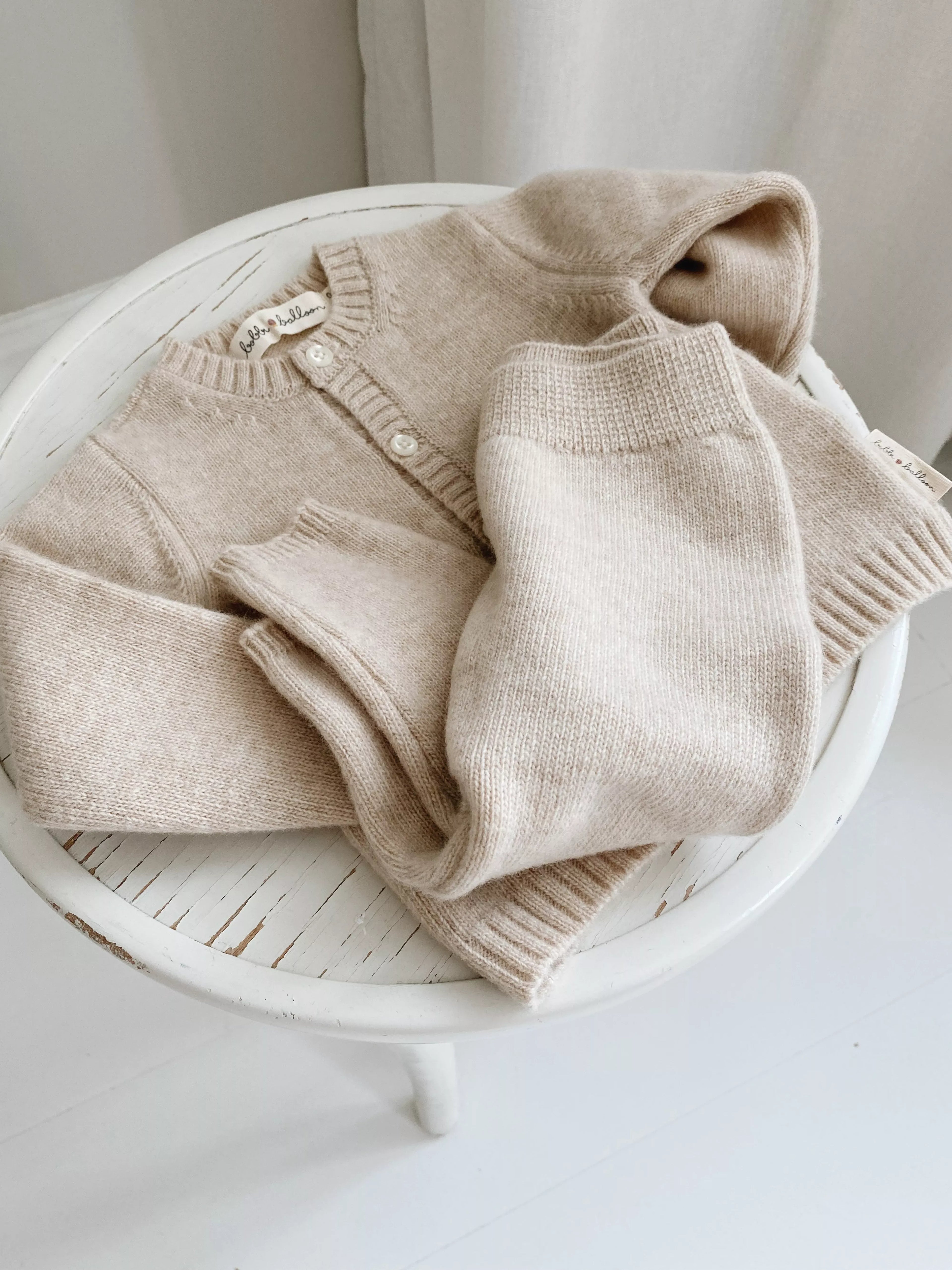 Completino Cardigan e Pantaloni 100% Lana