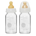 biberon in vetro borosilicato collo standard 120 ml set 2 pz hevea