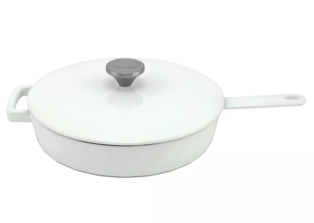 Padella Diamond in ghisa smaltata Bianca