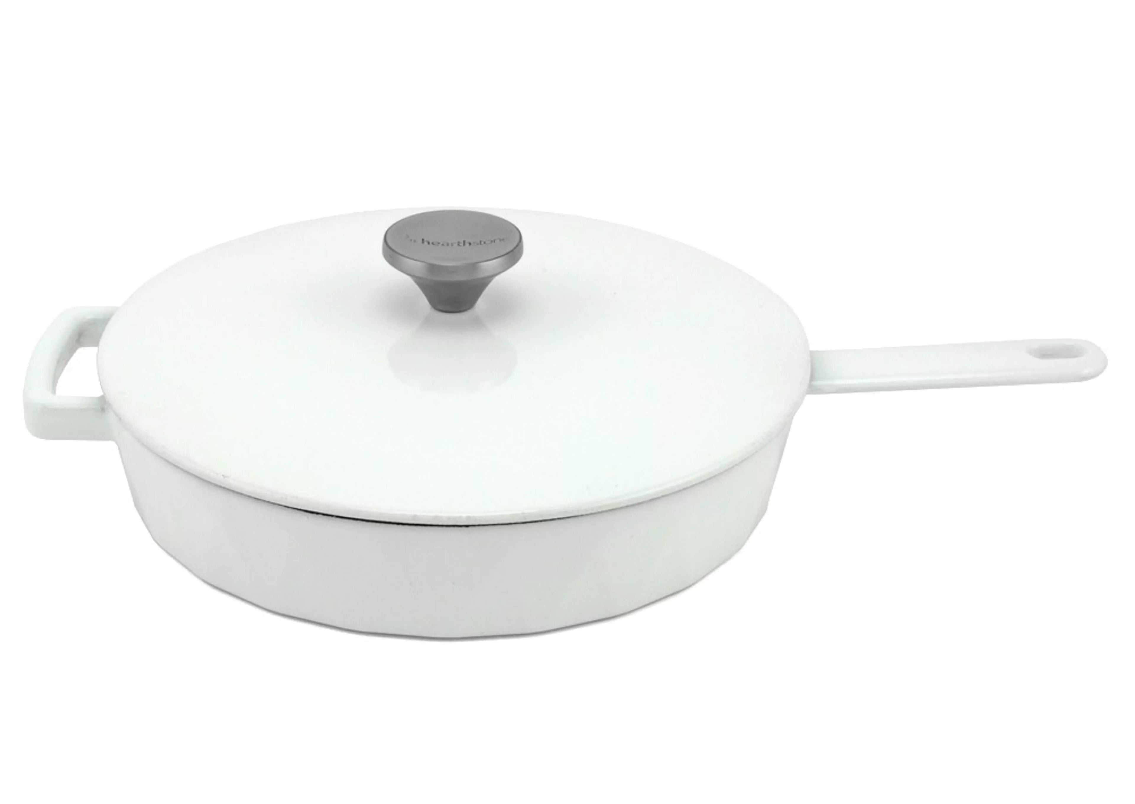 Padella Diamond in ghisa smaltata Bianca