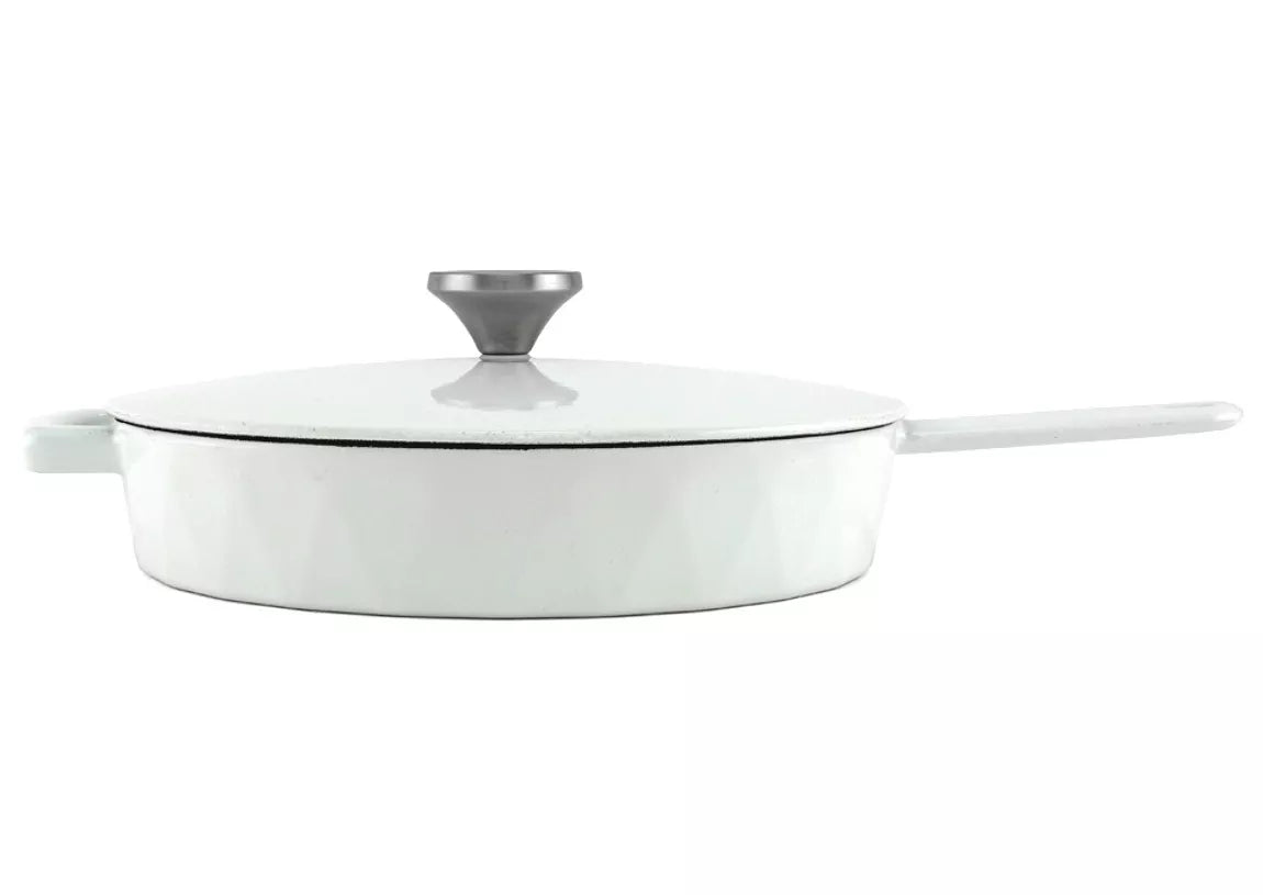 Padella Diamond in ghisa smaltata Bianca