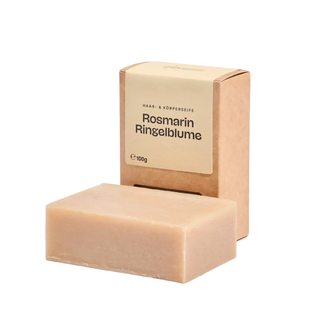 sapone solido capelli corpo rosmarino calendula