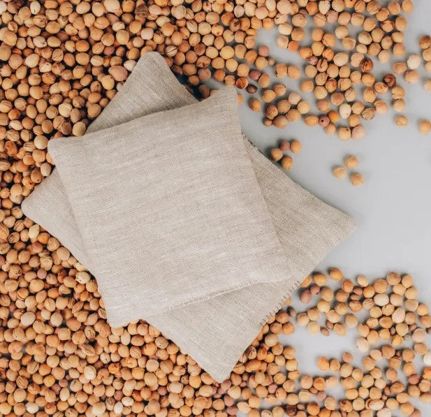 cuscino termico noccioli ciliegia lavanda 30x20