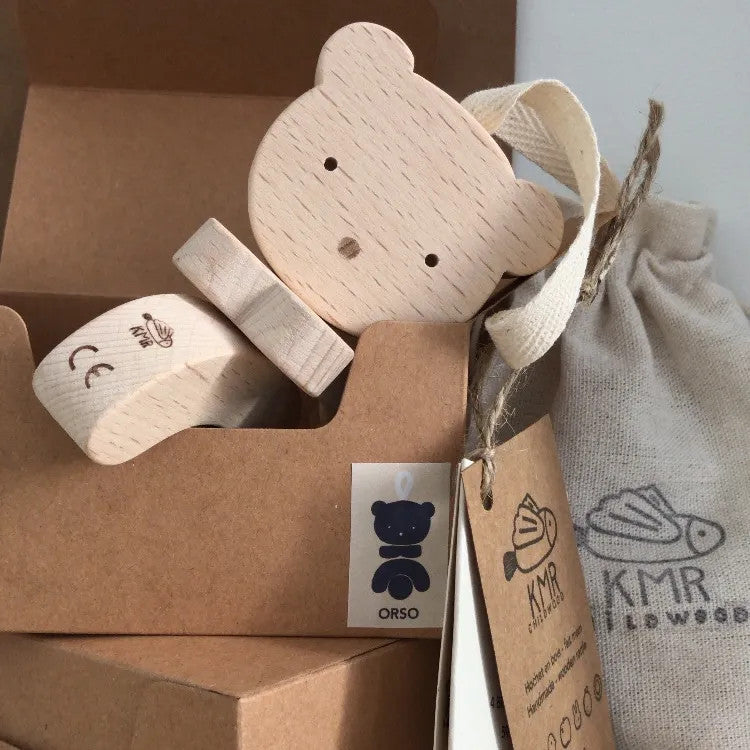 sonaglio legno orso