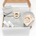 gift box baby mom istanti insieme grigio