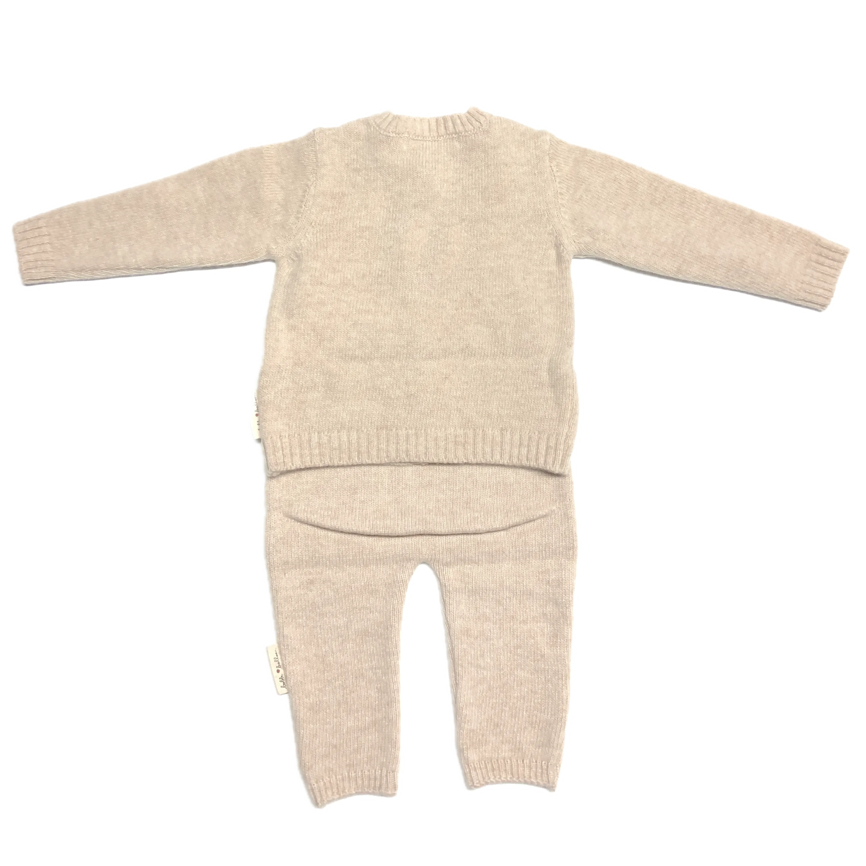 Completino Cardigan e Pantaloni 100% Lana