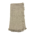 Set of 2 Napkins with fringes 100% linen