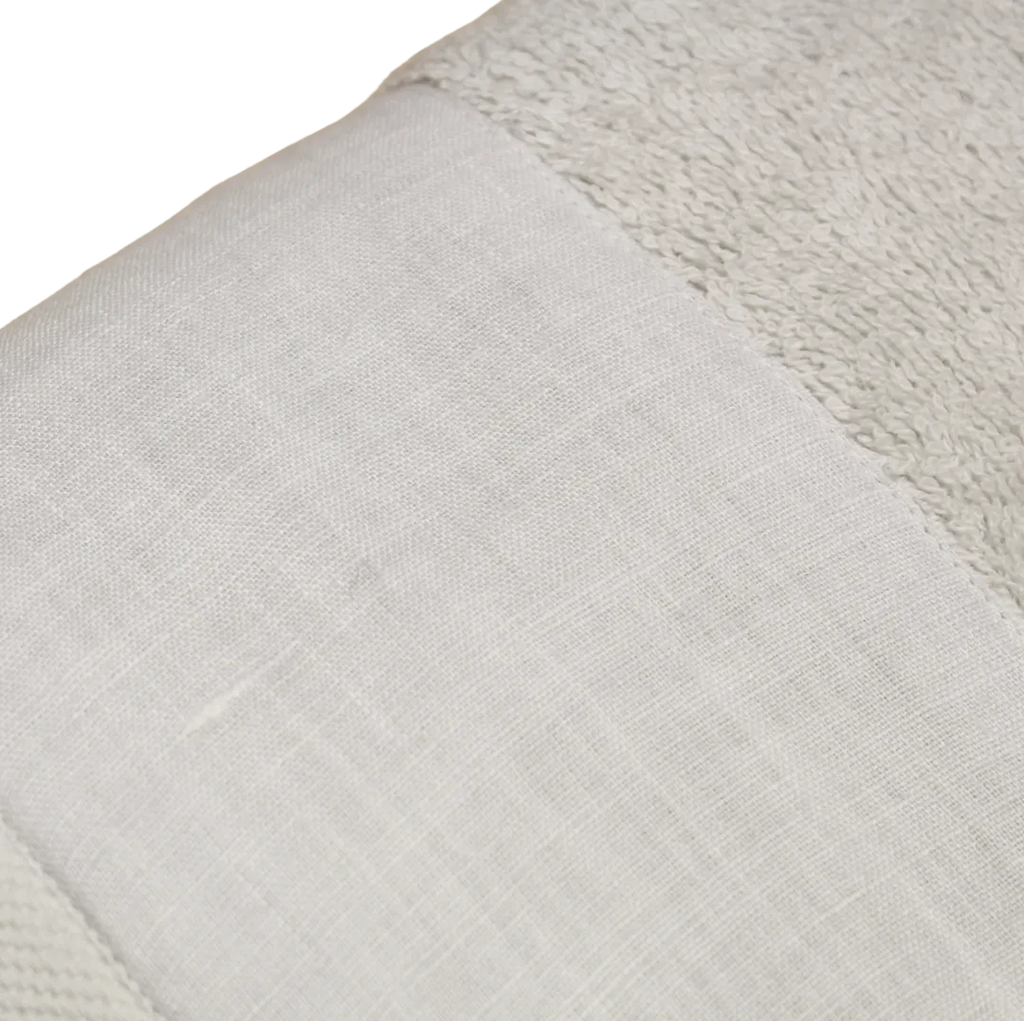 Set Asciugamani Nordic cotone bordo lino