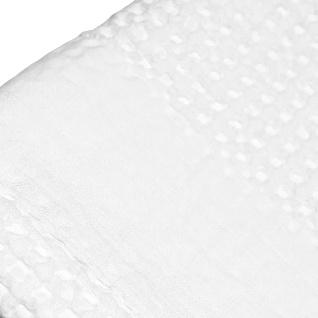 Pure Waffle Towel Set with Linen Border